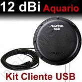 Kit Cliente Wireless Usb1210 Aquario Usb + Antena + Cabo 10m